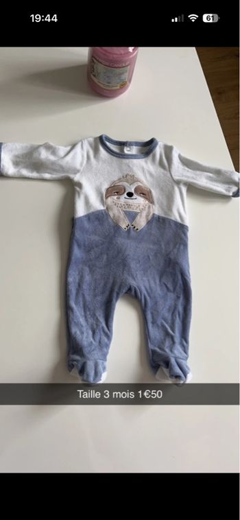 Pyjama trois mois