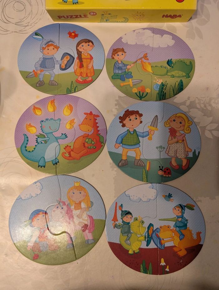 Puzzles chevalier et princesse - photo numéro 2