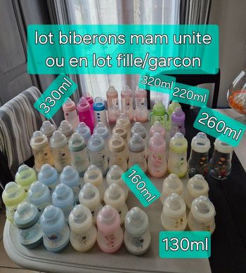 Biberon mam a unite ou en lot