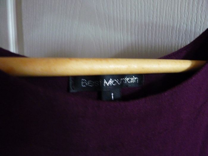 Robe fourreau femme S 36 violet best mountain manches courtes TBE - photo numéro 2