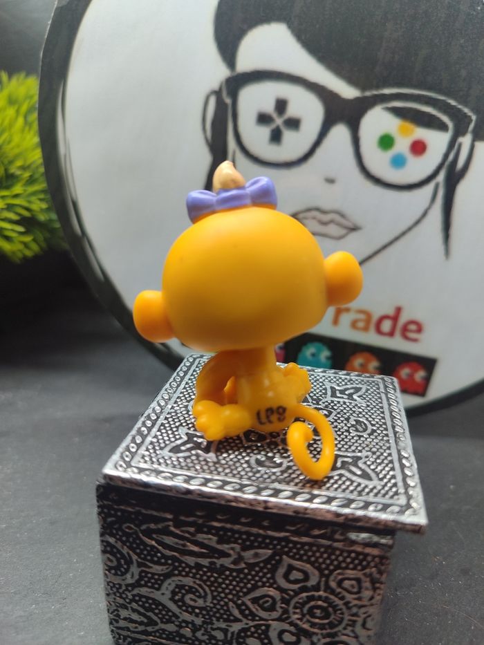 Lps01104 My Littlest Petshop Pet Shop LPS Hasbro Monkey Gorilla Capucin 1635 - photo numéro 2