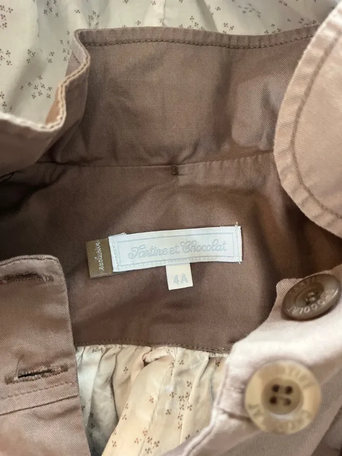 Trench / Veste fille 4 ans été automne - photo numéro 2