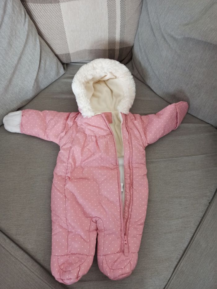 Combi pilote fille rose