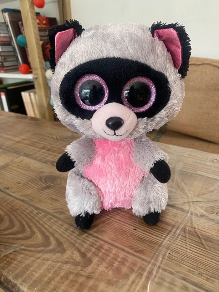 peluche Ty raton laveur 20 cm