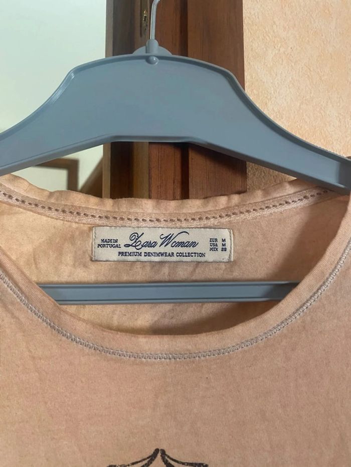 magnifique tee shirt marque Zara taille 38 très bon état - photo numéro 3