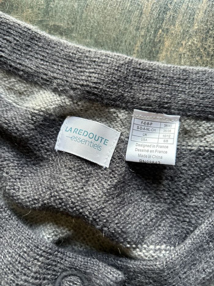 Pull rayé tout doux 20% mohair - photo numéro 2