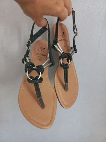 Tong noir brillant 🌞