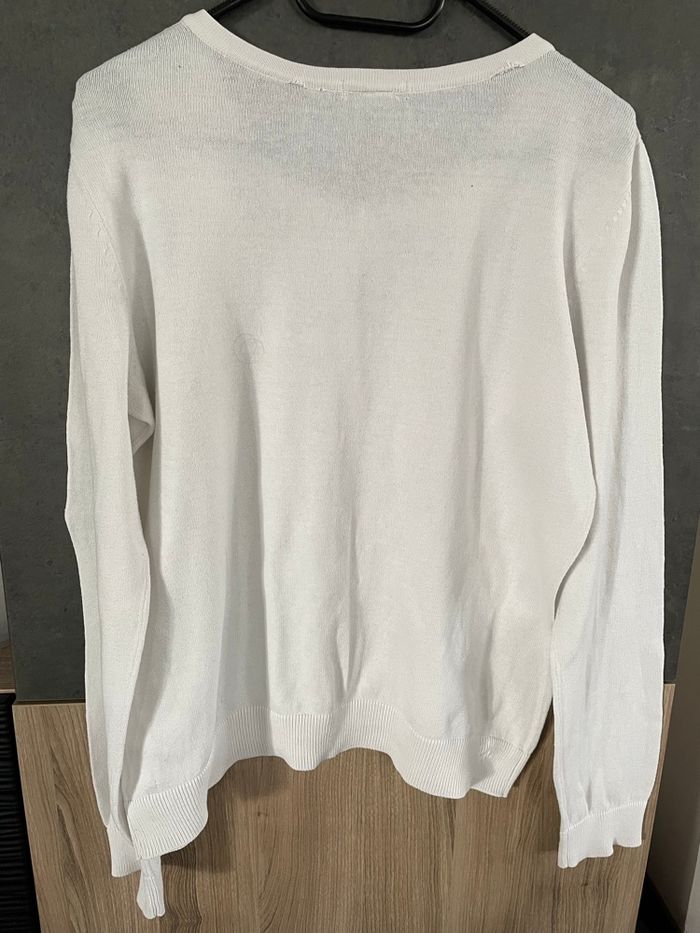 Gilet blanc coton - photo numéro 3