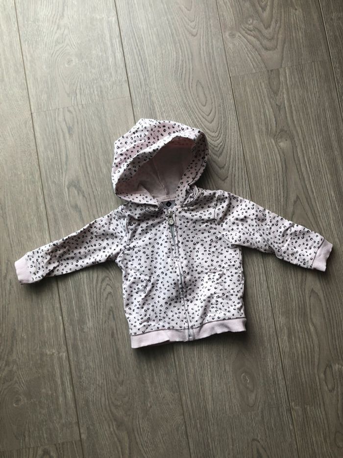 Sweat-shirt zippé à capuche