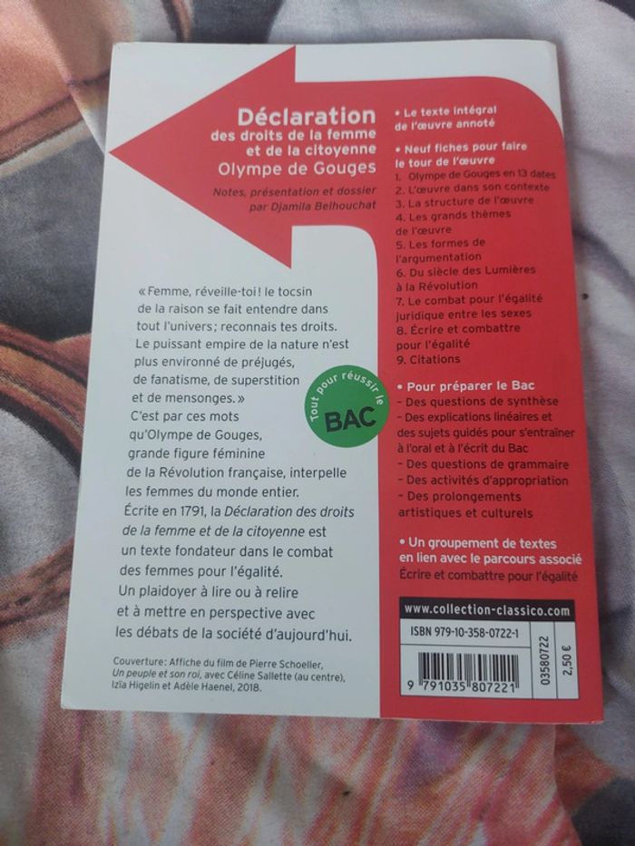 Livre la déclaration des droits de la femme - photo numéro 2
