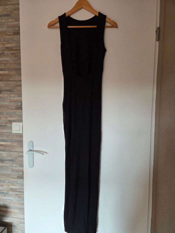 Robe longue Asos fente drapée noire T36 - photo numéro 5