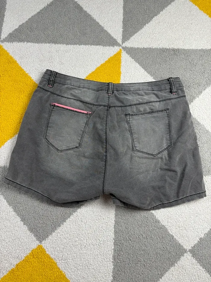 Short en jean Eden Rock | Gris chiné | Taille 42 - photo numéro 3