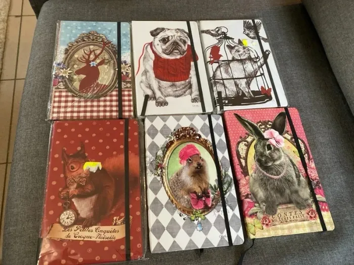 Lot 6 cahiers carnets Orval création format A5