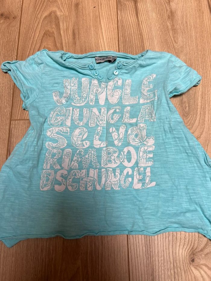 Joli t-shirt turquoise 2 ans TAO - photo numéro 2
