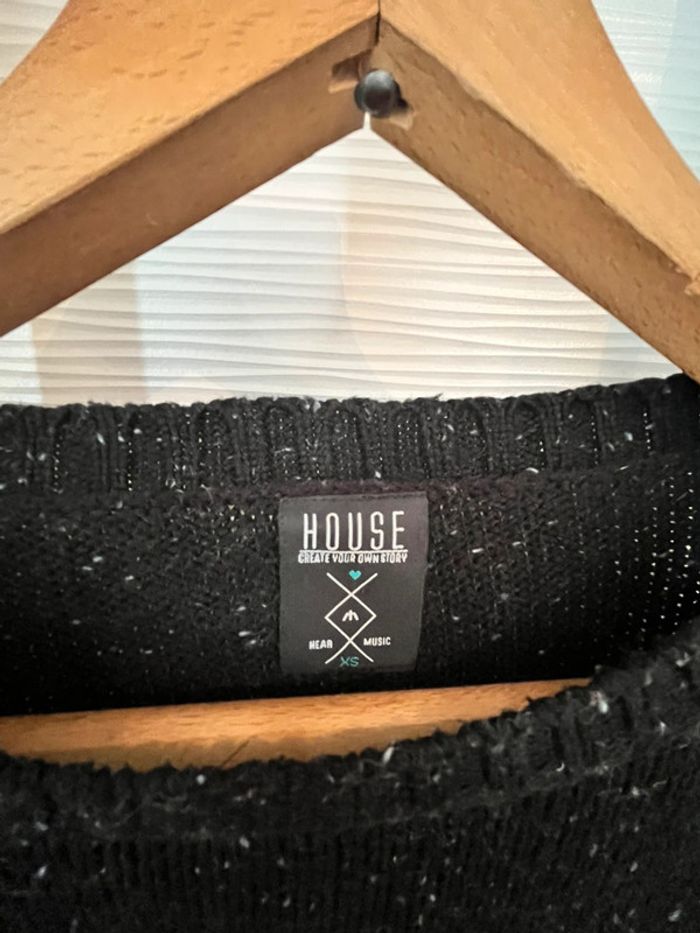 Pull à col rond floqué taille XS - photo numéro 5