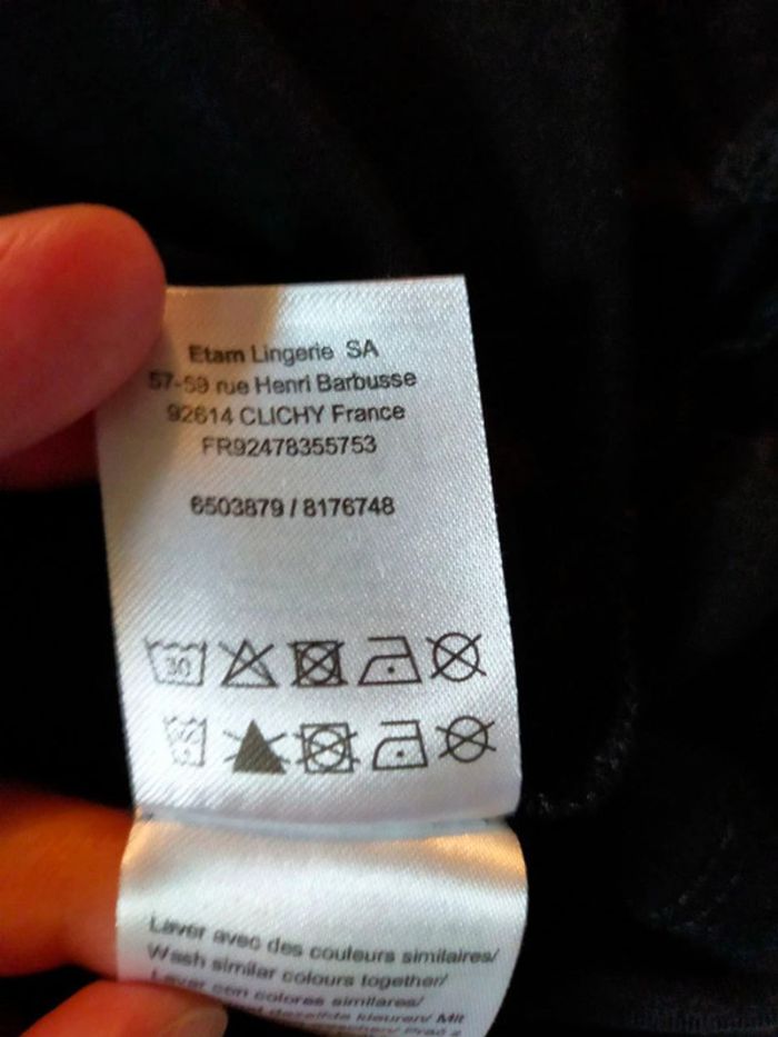 Haut noir Etam à dentelle – Taille M - photo numéro 13