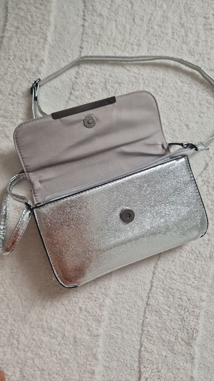 Sac bandoulière argenté - photo numéro 5