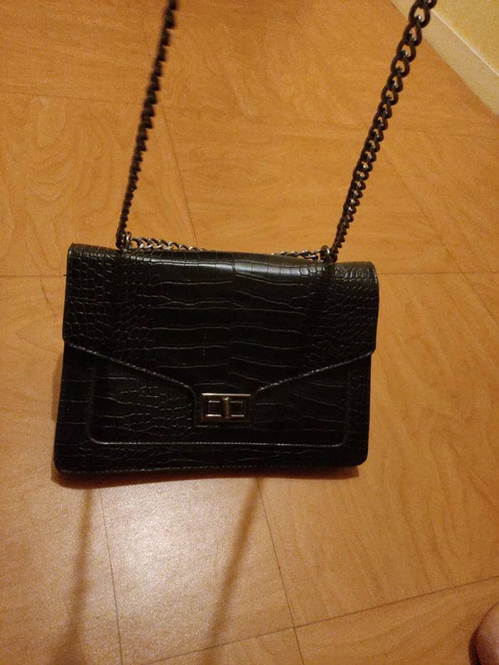 Sac a main rigide boucle et croco - photo numéro 8