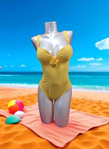 Simone Pérèle Maillot de bain 1 pièce sans armature - Jaune Mimosa