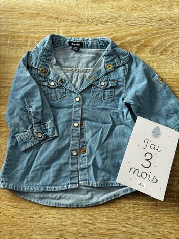 Chemise en jean KIABI t.3m