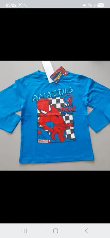Tee shirt spidermann