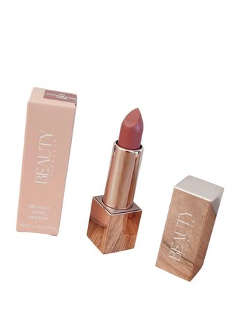 Rouge à lèvres Vegan Brillant métallique 03. Champagne Pink