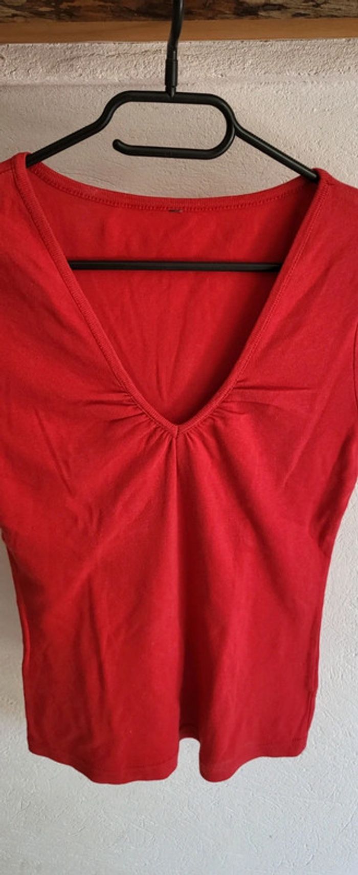 T-shirt S rouge - photo numéro 2