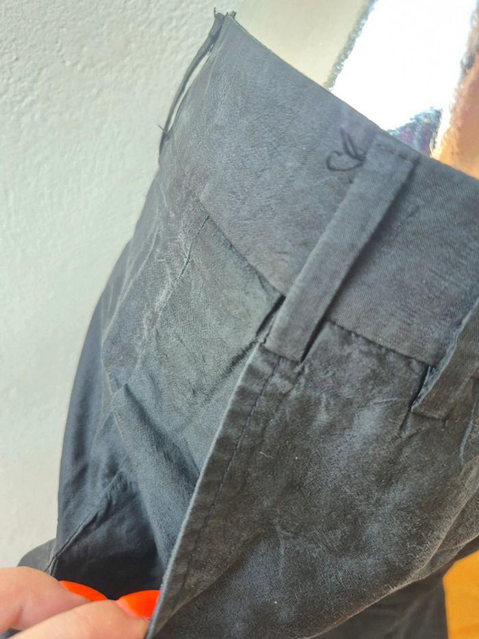 Pantalon fin uni - photo numéro 3