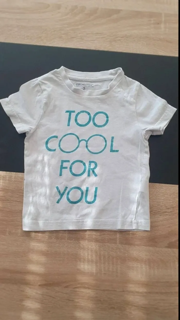 Lot de 2 tee-shirts manches courtes 2 ans - 92 cm - photo numéro 2