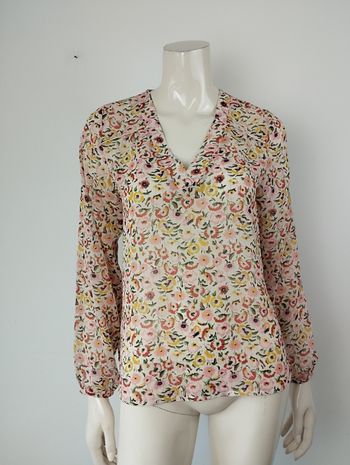 Blouse en transparence Morgan col V taille s