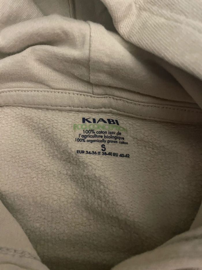Sweet à capuche beige Kiabi - photo numéro 2