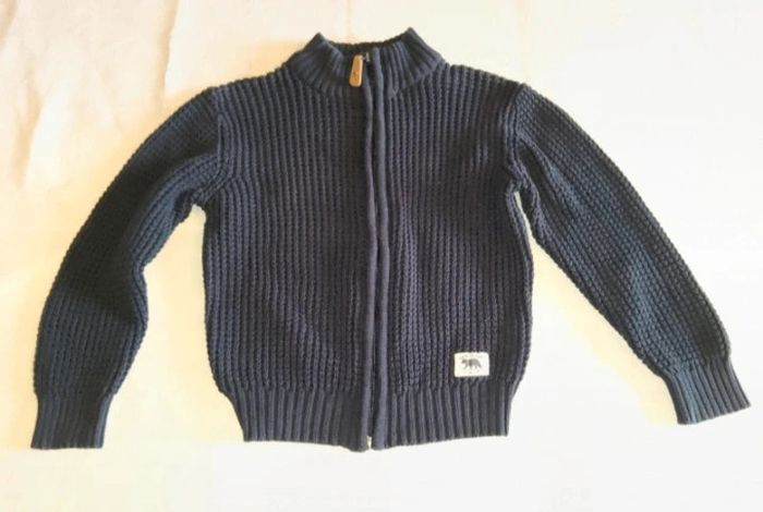 Gilet garçon marine.