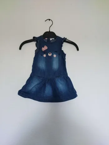 robe en jean pour bébé fille 9 mois