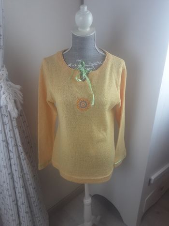 Pull printemps jaune 10 ans