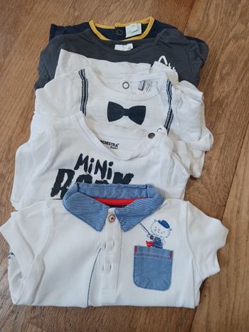 T-shirt manche courtes garçon 6 mois