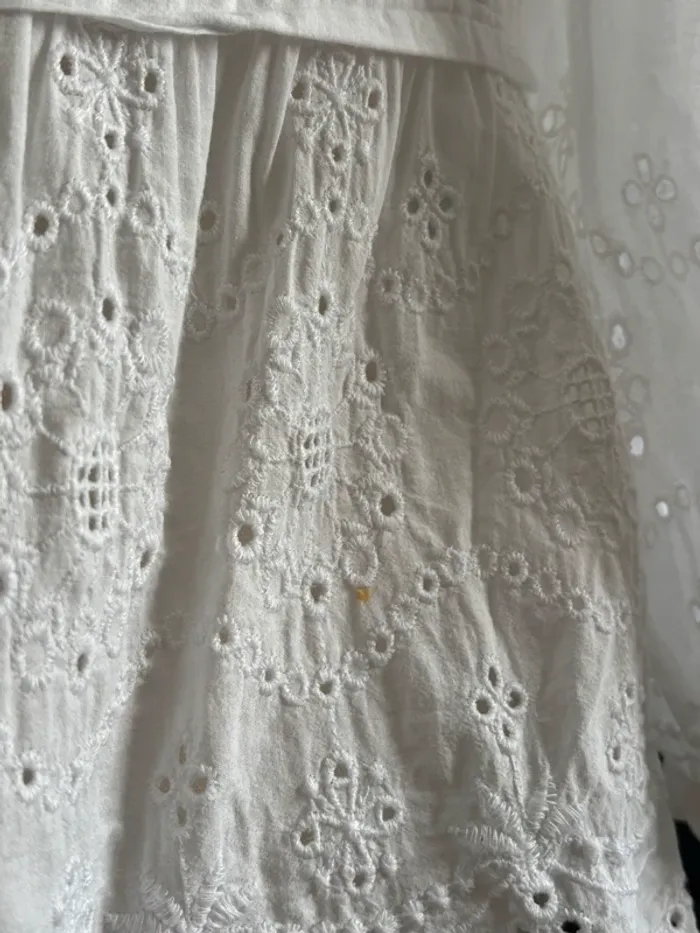 Blouse bohème brodée Zara M – style romantique vintage coton léger - photo numéro 5
