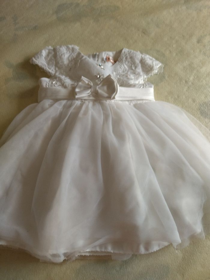 Robe cérémonie bébé fille. 18 mois. Tbe