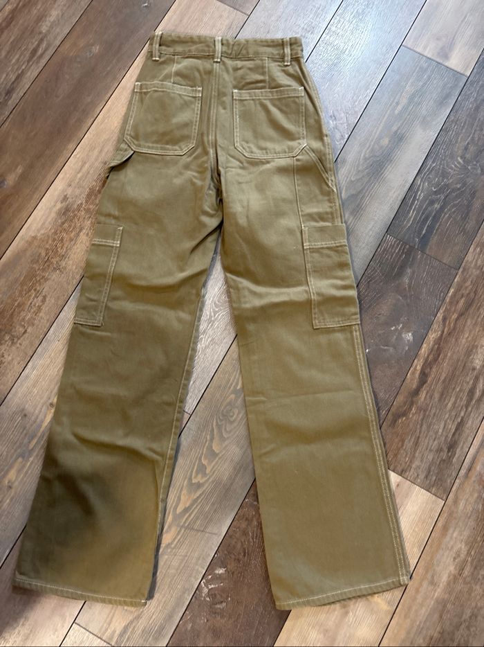 Pantalon cargo multi poches  kaki taille XS 34 - photo numéro 2