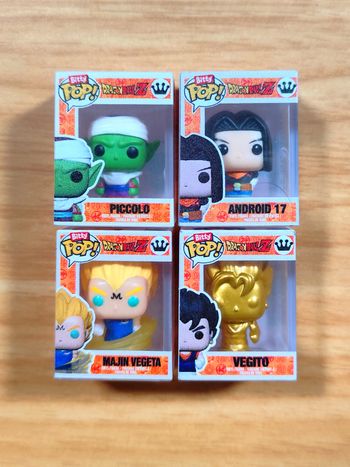 Lot 4 Bitty Pop! Dragon Ball Z - Piccolo C-17 Majin Vegeta Vegito