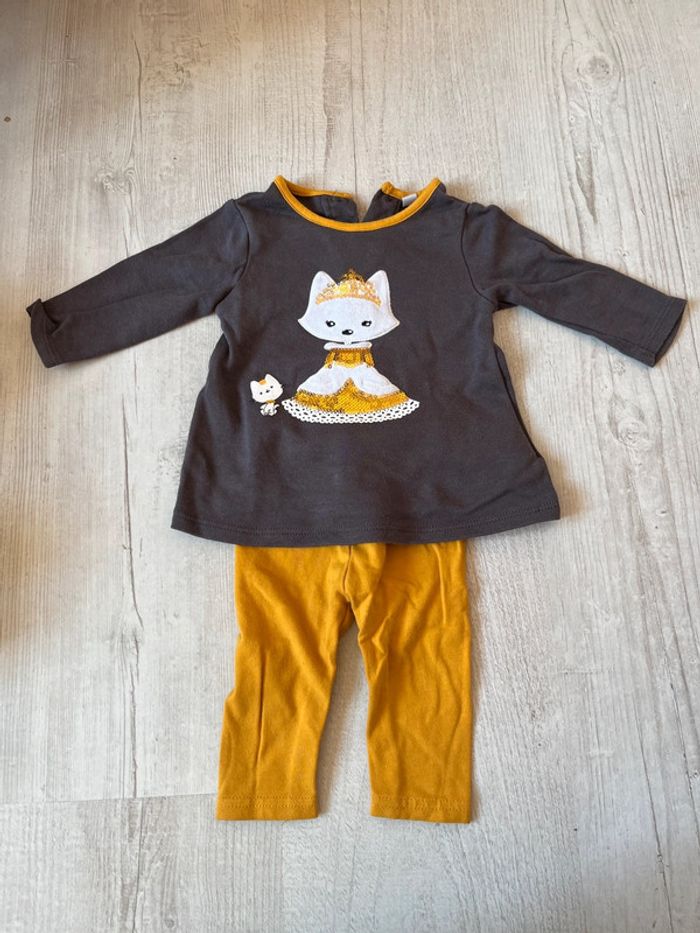 Ensemble bébé fille taille 3 mois