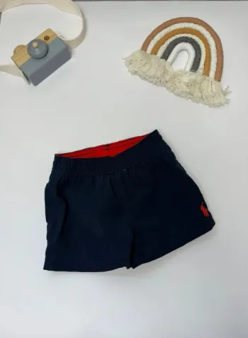 Short maillot de bain bébé garçon Ralph Lauren marine et rouge neuf