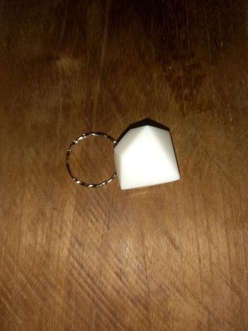 Porte clé diamant résine epoxy