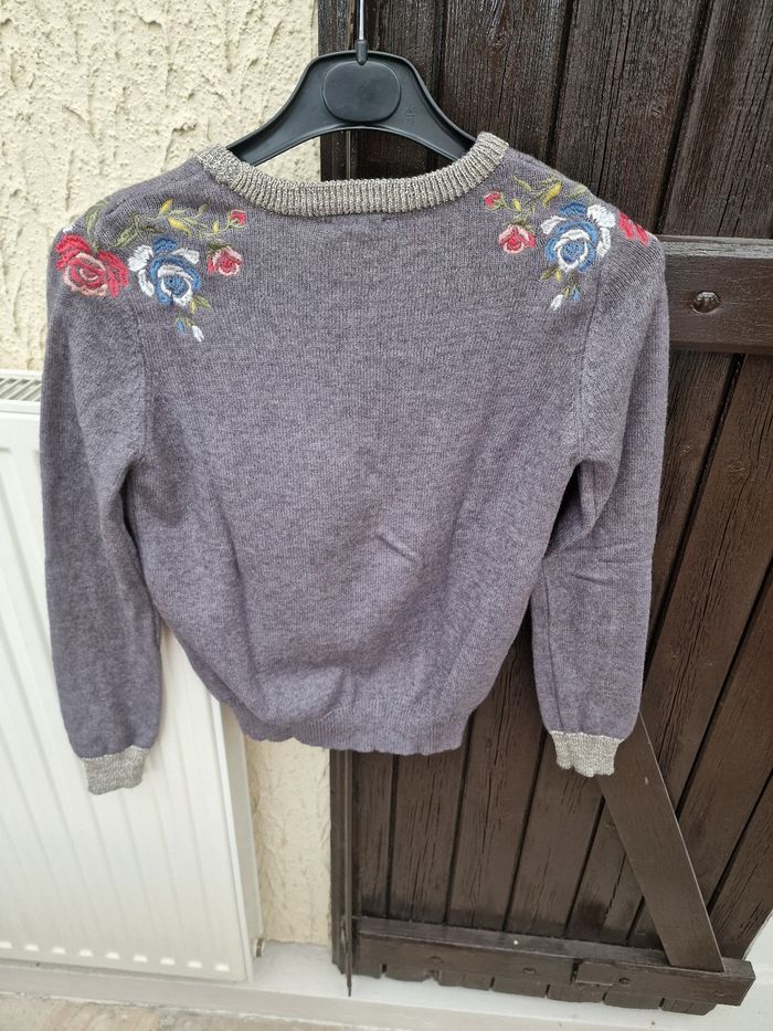 Pull jennyfer gris à motifs taille 36 - photo numéro 3
