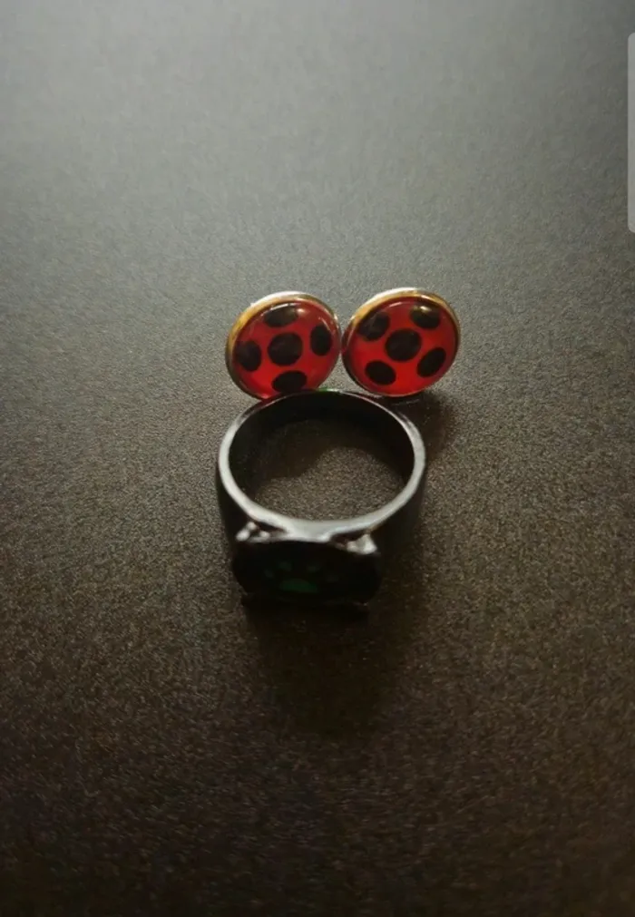 Lot miraculous (piercing artisanale + bague)