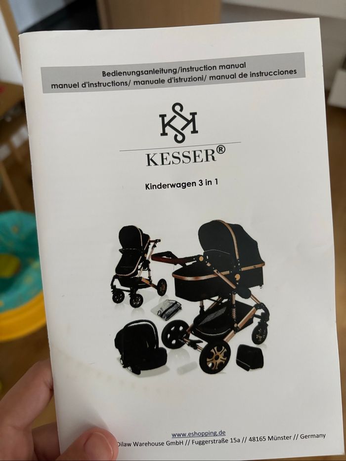 Poussette 3 en 1 de la marque kesser - photo numéro 2