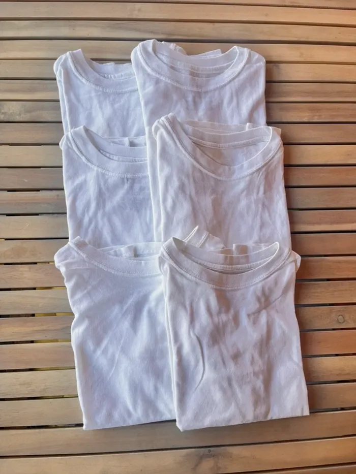 Lot 6 teeshirt basique 6 ans