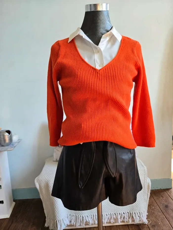 Pull col V doux et léger - photo numéro 3