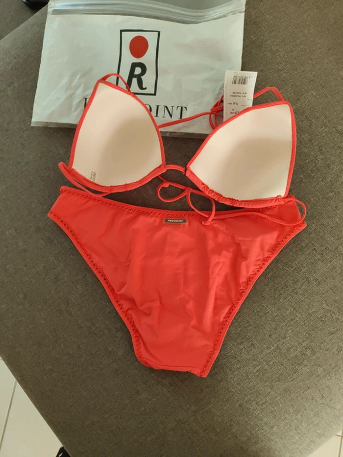 Maillot de bain 2 pièces corail red point - photo numéro 5