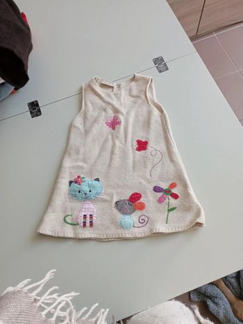 Robe mi saison DPAM 18 mois chat souris papillon