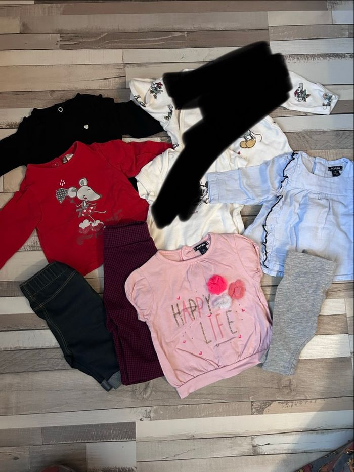 Lot de 7 vêtements bébé fille 1 moi